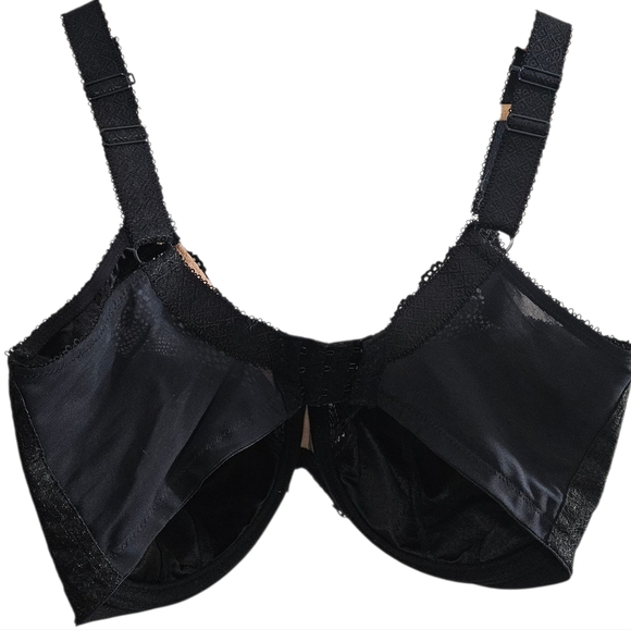 Elomi Black Lace Full-Coverage Bra - Picture 2 of 7